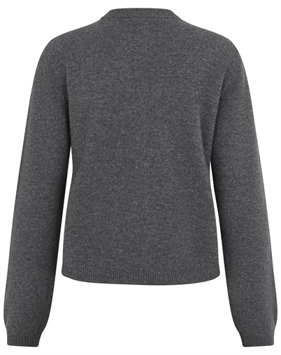 Mbym - Averie-M Knit Cardigan - Dark Grey Melange